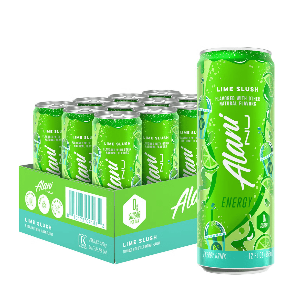 Alani Nu Energy, 12ct size, Lime Slush LTO flavor