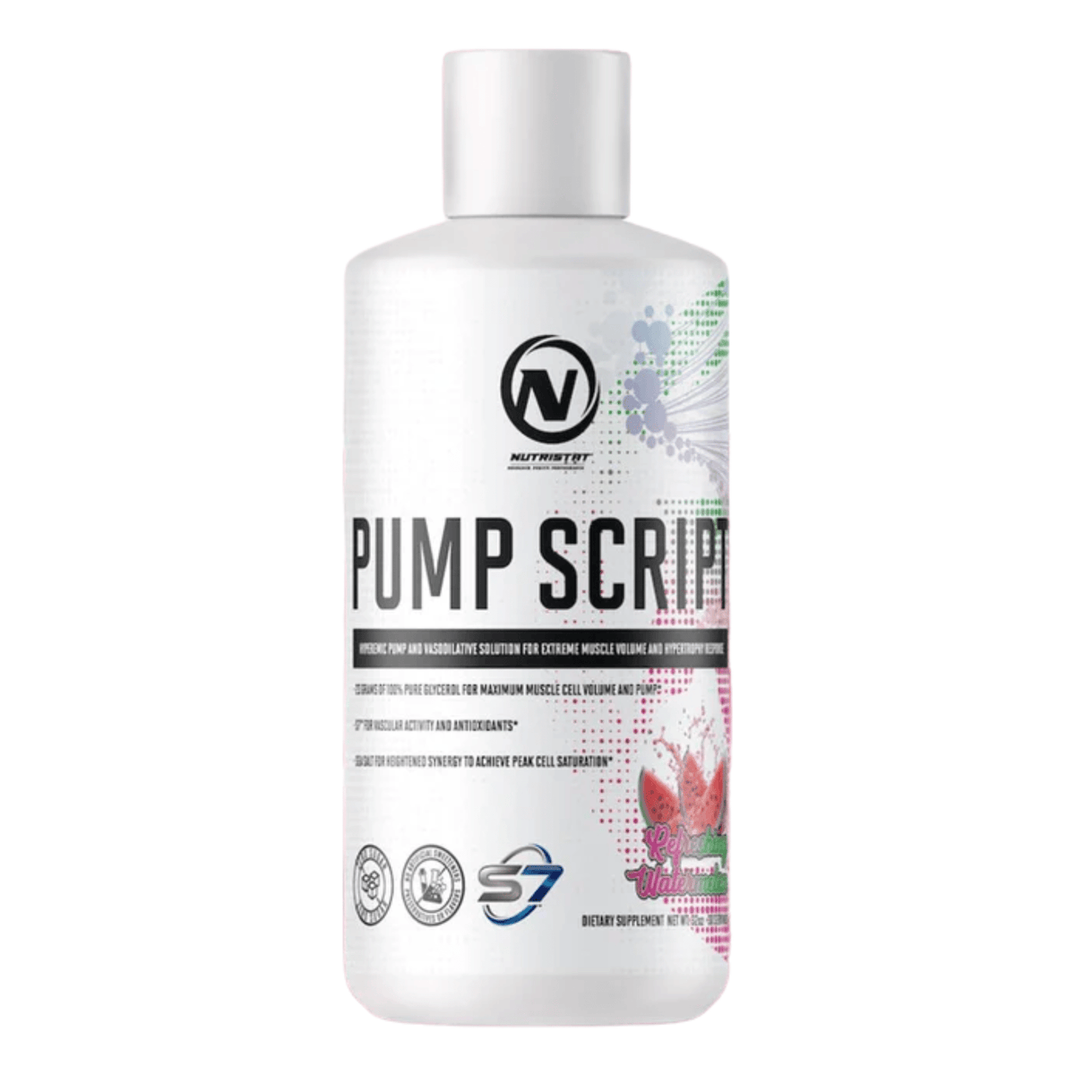 Nutristat Pump Script stim-free pump powder, 30sv size, Watermelon flavor