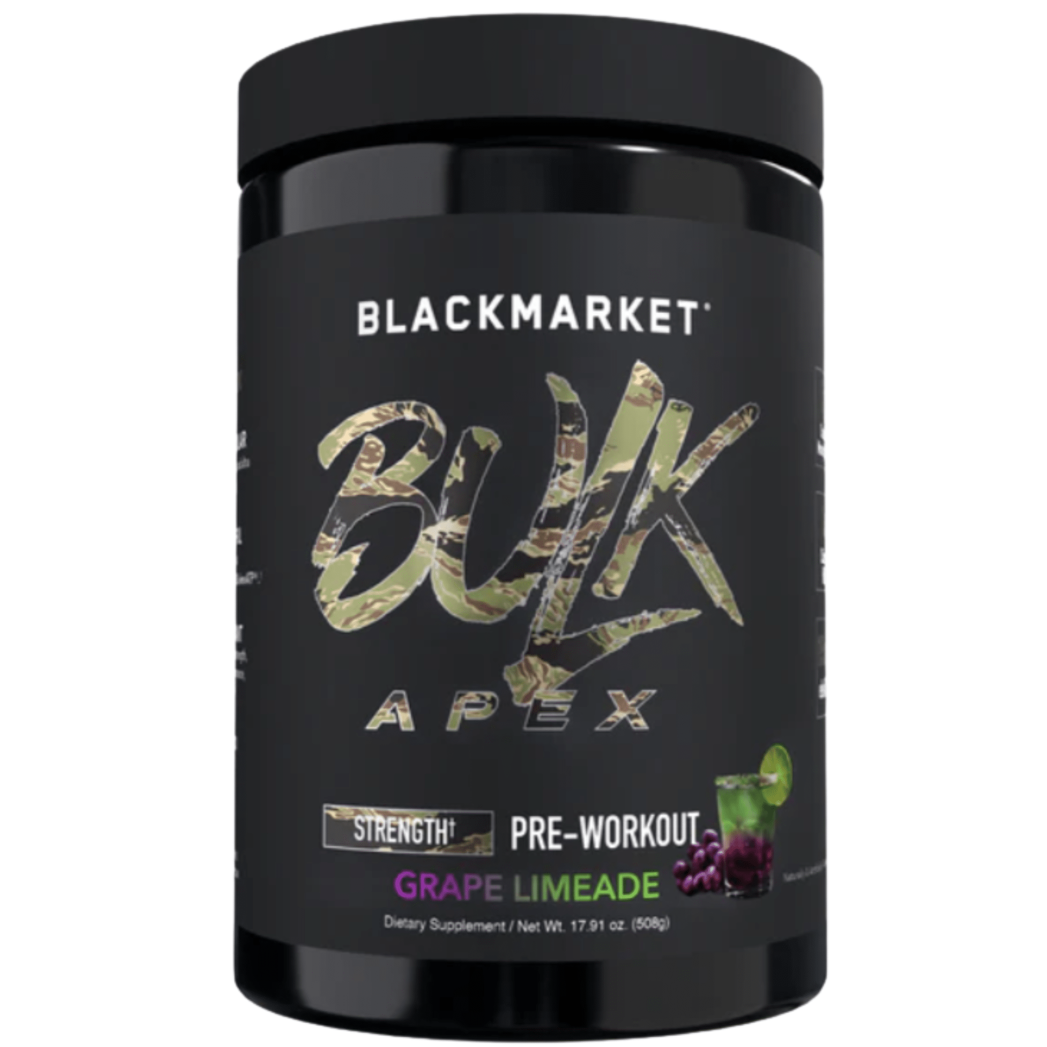 Black Market Labs BULK APEX Strength Pre-Workout | 400mg Caffeine, ElevATP®