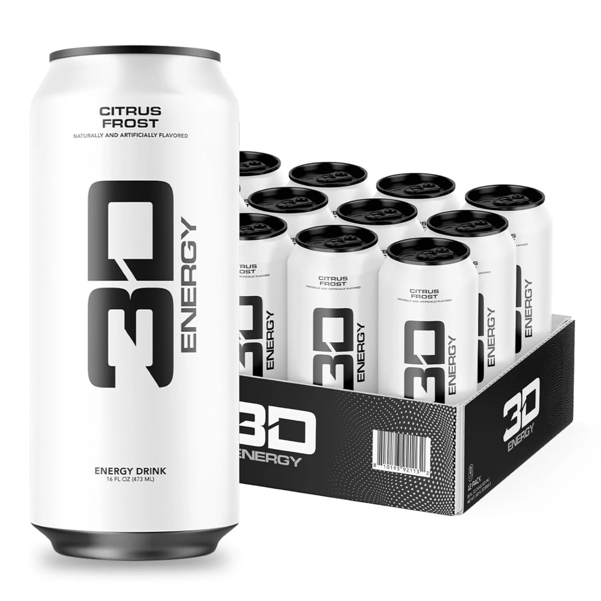 3D Energy, Case size, Citrus Frost flavor