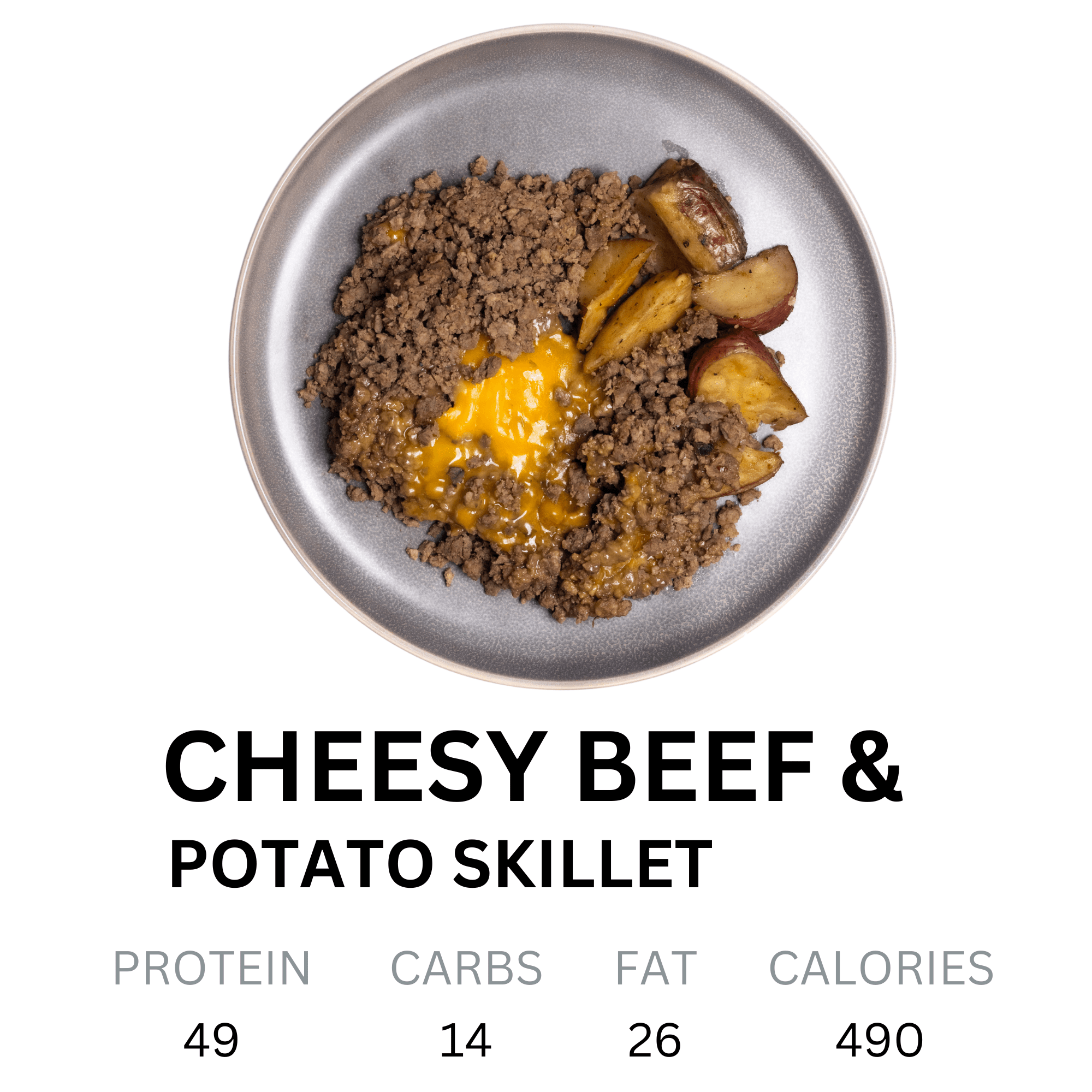 Cheesy Beef & Potato Skillet