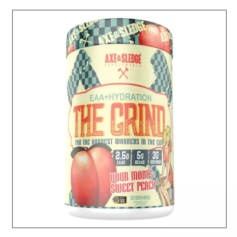 Your Mom's Sweet Peach Flavor Axe & Sledge The Grind Coalition Nutrition