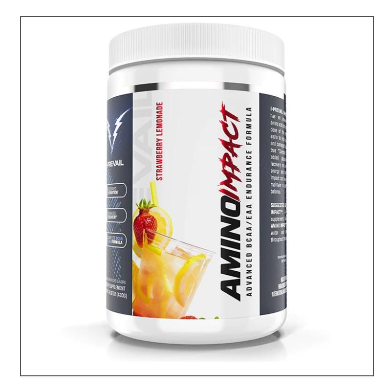 Strawberry Lemonade Flavored I-Prevail Amino Impact Coalition Nutrition 