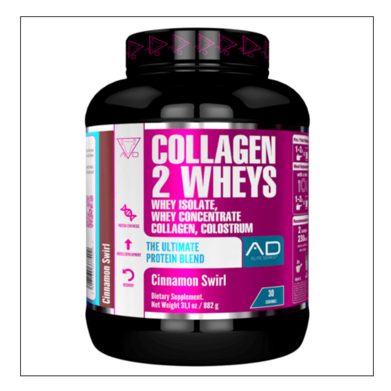 Project AD Collagen 2 Wheys Cinnamon Swirl Flavor Coalition Nutrition