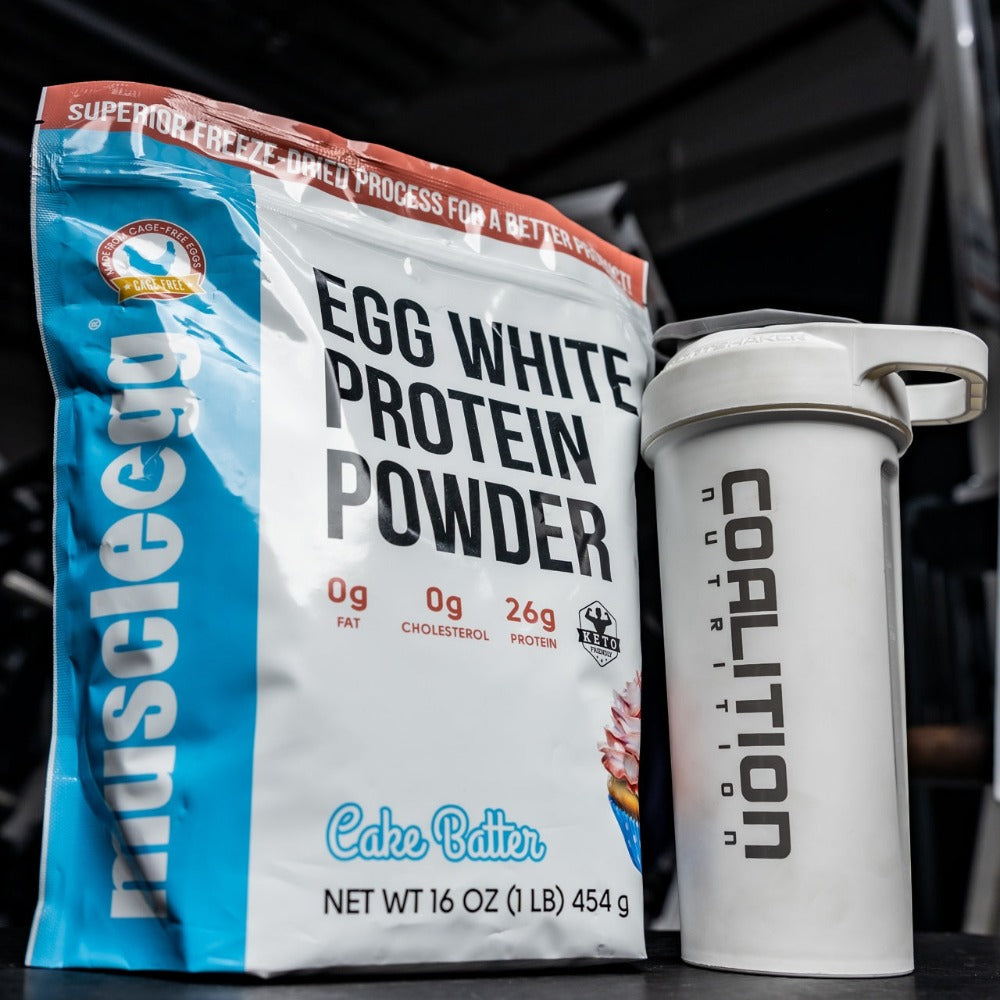 Cake Batter Muscle Egg, Egg White Protein Powder Coalition Nutrition 