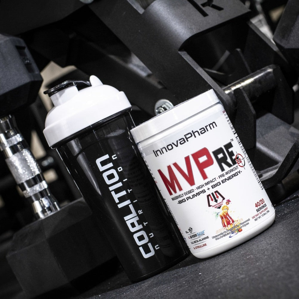 Jungle Juice Flavor Innova Pharm MVPre2.0 high stim pre workoutCoalition Nutrition