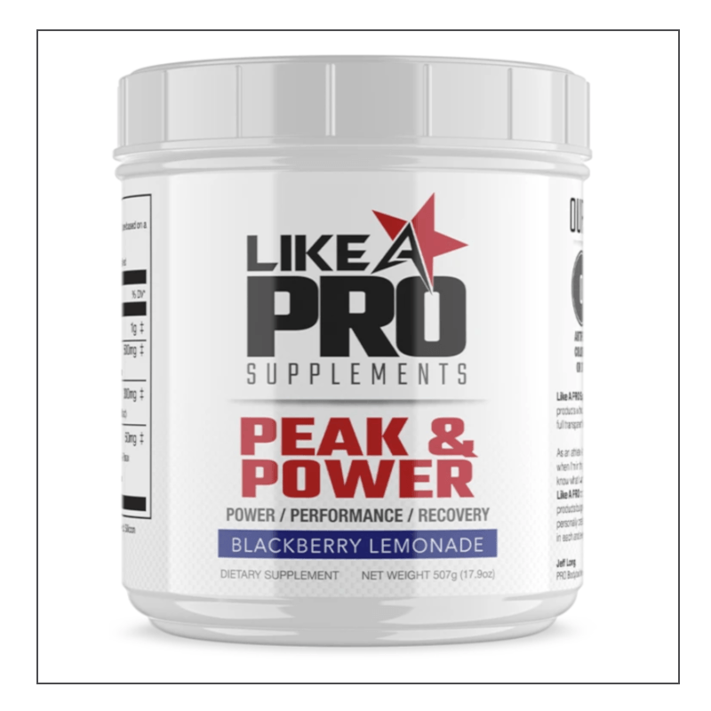 Like A Pro Supplements Peak & Power Blackberry Lemonade Coalition Nutrition