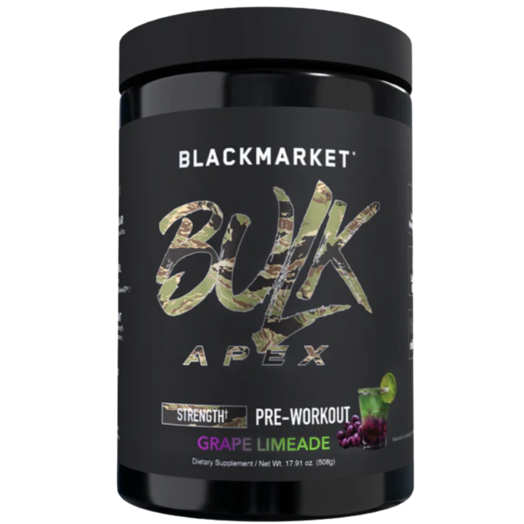 Black Market Labs BULK APEX Strength Pre-Workout | 400mg Caffeine, ElevATP®