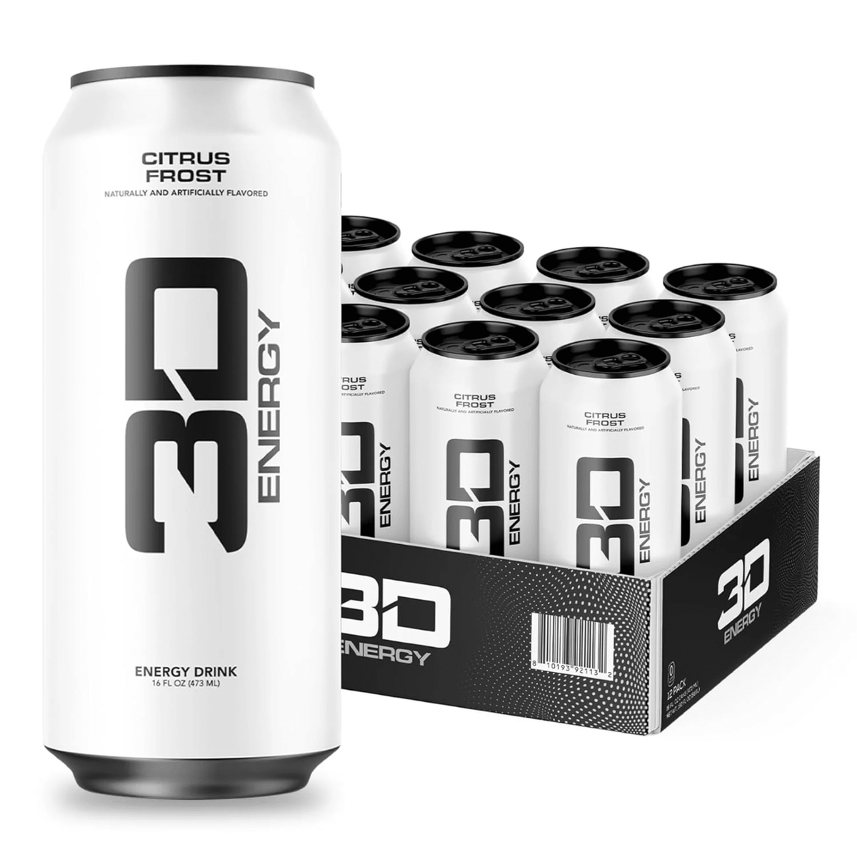3D Energy, Case size, Citrus Frost flavor