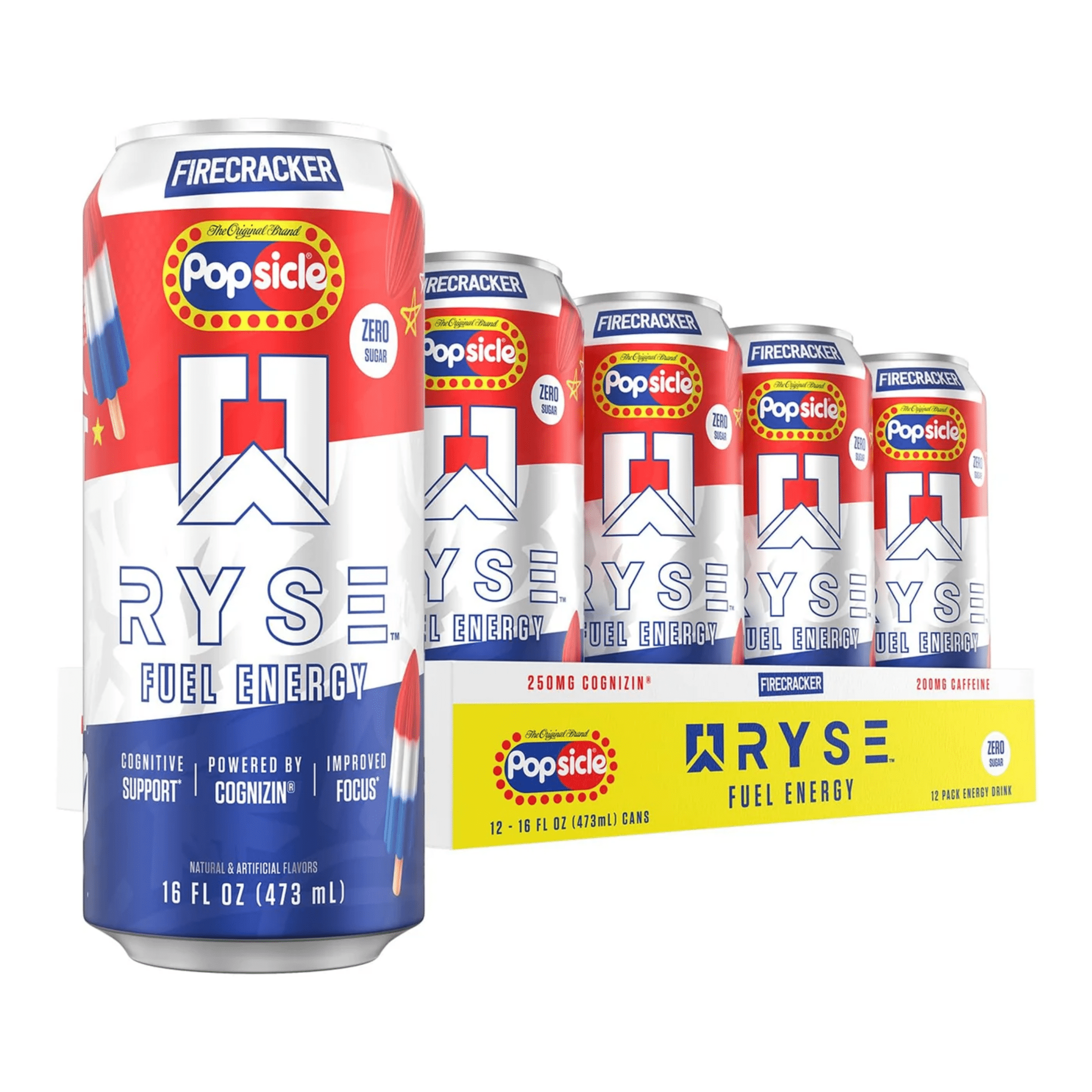 Ryse Energy, 12ct size, Firecracker Popsicle flavor