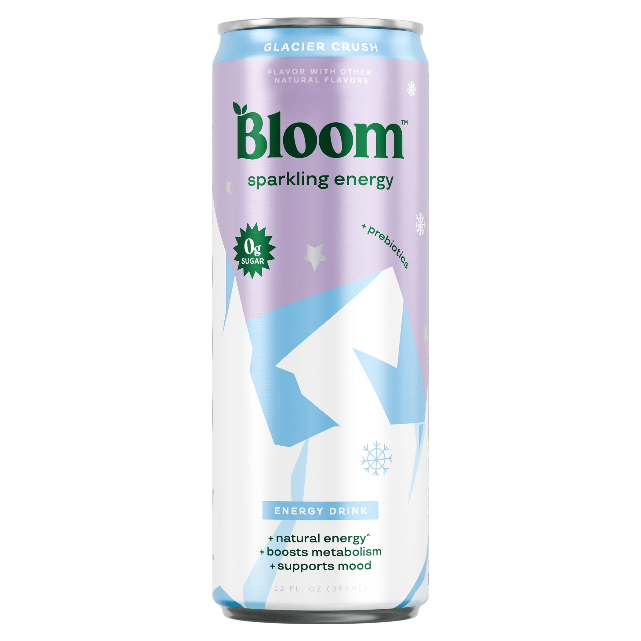 Bloom Sparkling Energy, 12ct size, Glacier Crush flavor