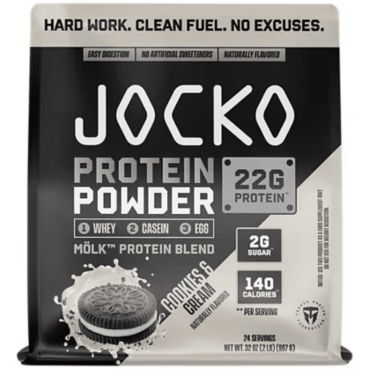 Jocko MÖLK Protein Powder — 22g, 4-Source Time-Release, No Artificial Sweeteners