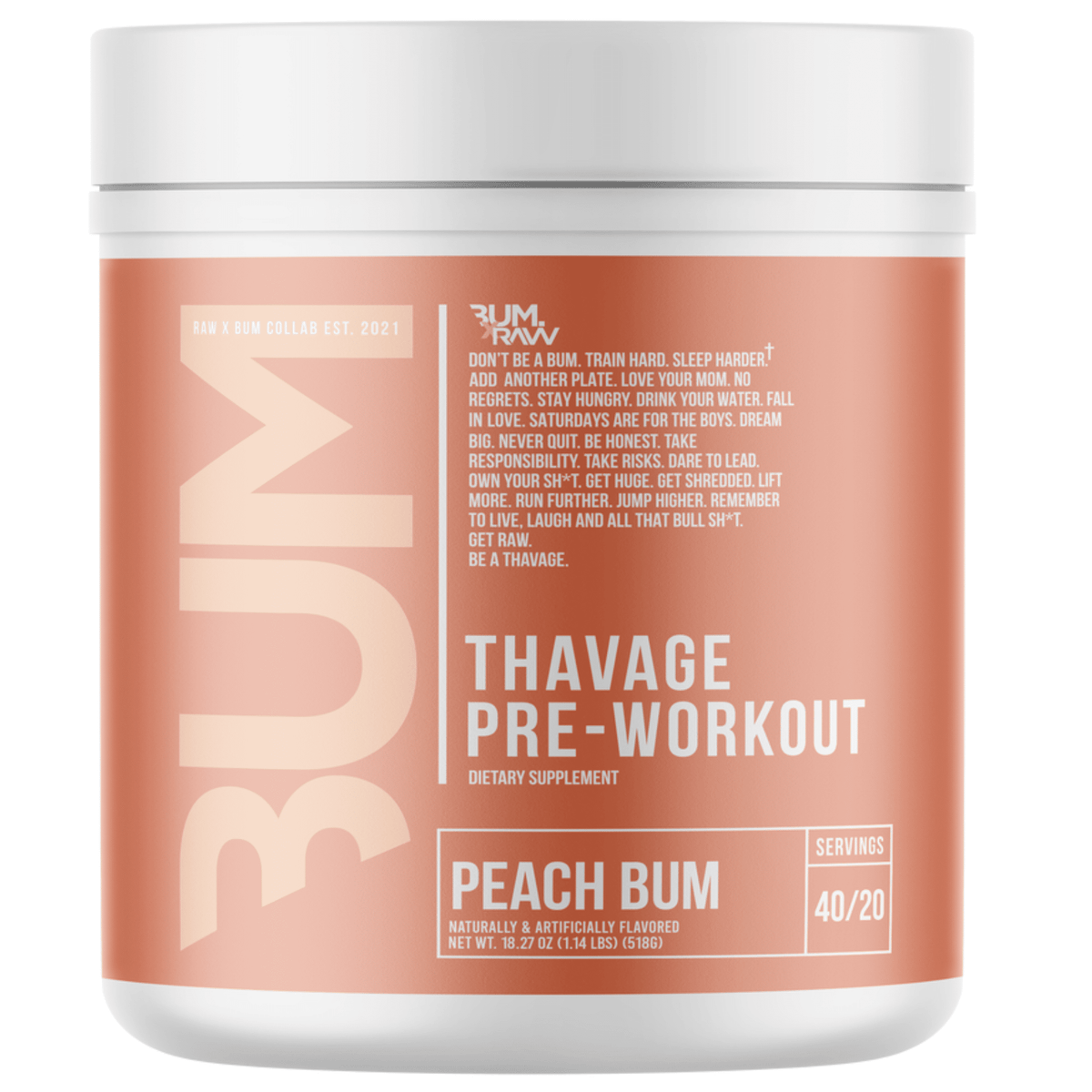 CBUM Thavage Pre Workout | Chris Bumstead x Raw Nutrition | Coalition ...