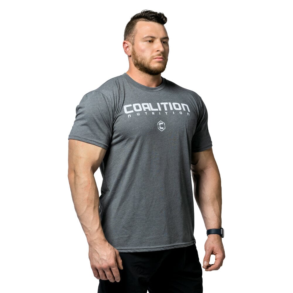 🎁 Coalition Nutrition Premium Logo Tee - Asphalt (Discount)