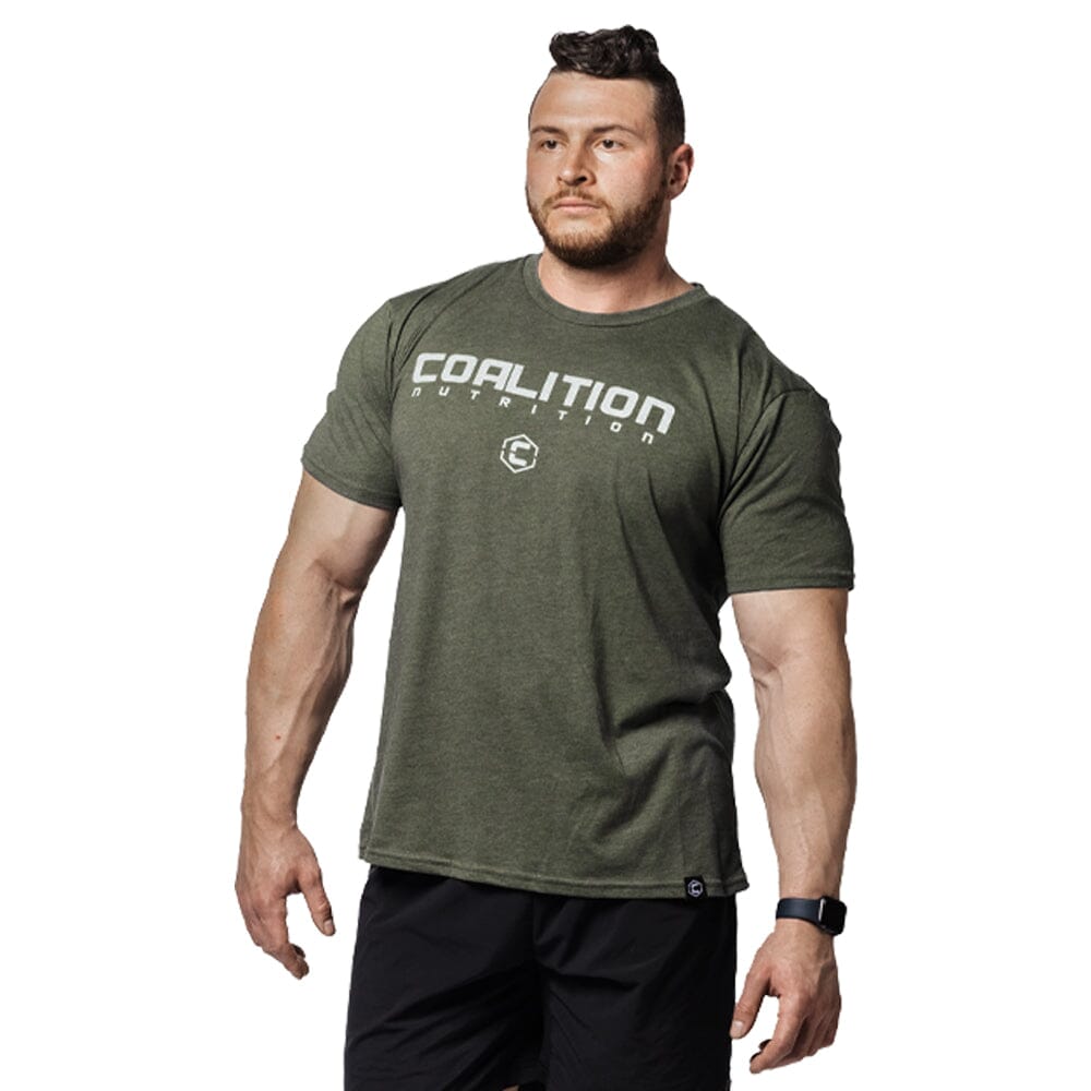 🎁 Coalition Nutrition Premium Logo Tee - Army (Discount)