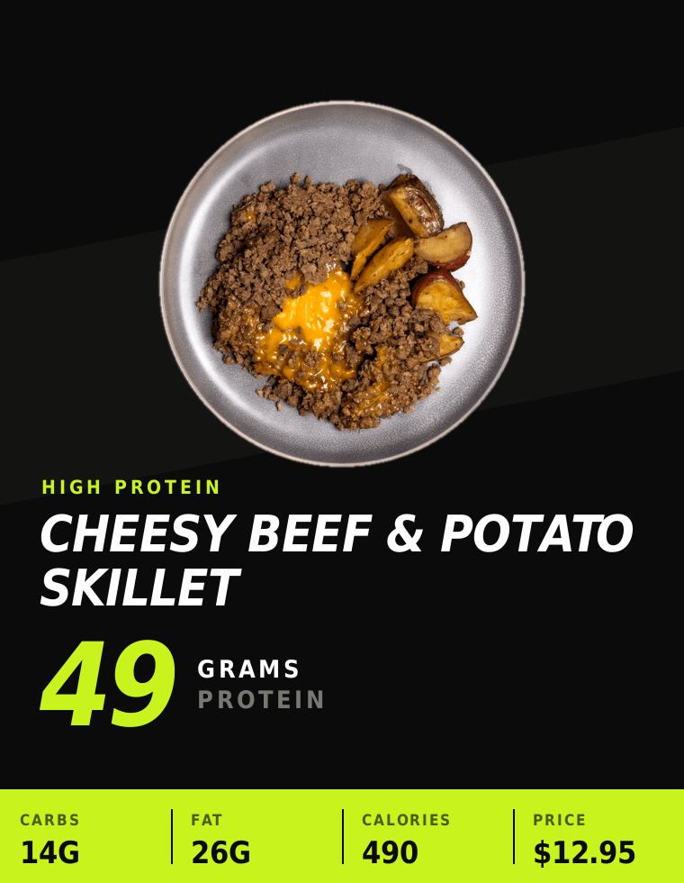Cheesy Beef & Potato Skillet