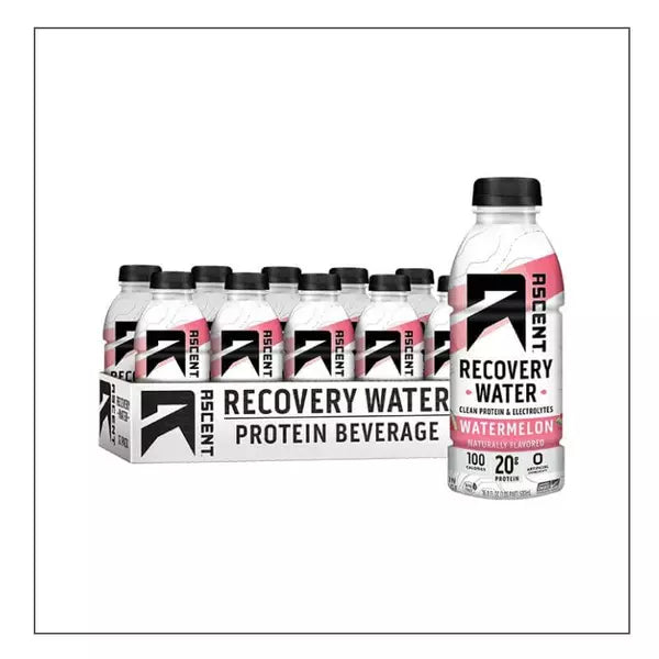 Watermelon 12pack Ascent Recovery Water Coalition Nutrition 
