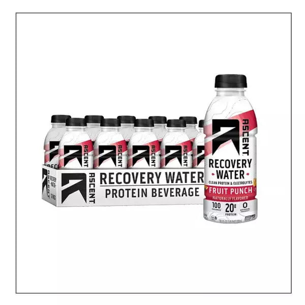 Fruit Punch 12 pack Ascent Recovery Water Coalition Nutrition 