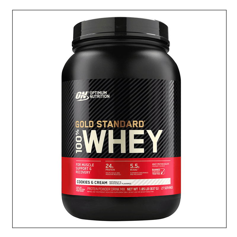 2lb. Cookies & Cream Optimum Nutrition 100% Gold Standard Whey Coalition Nutrition