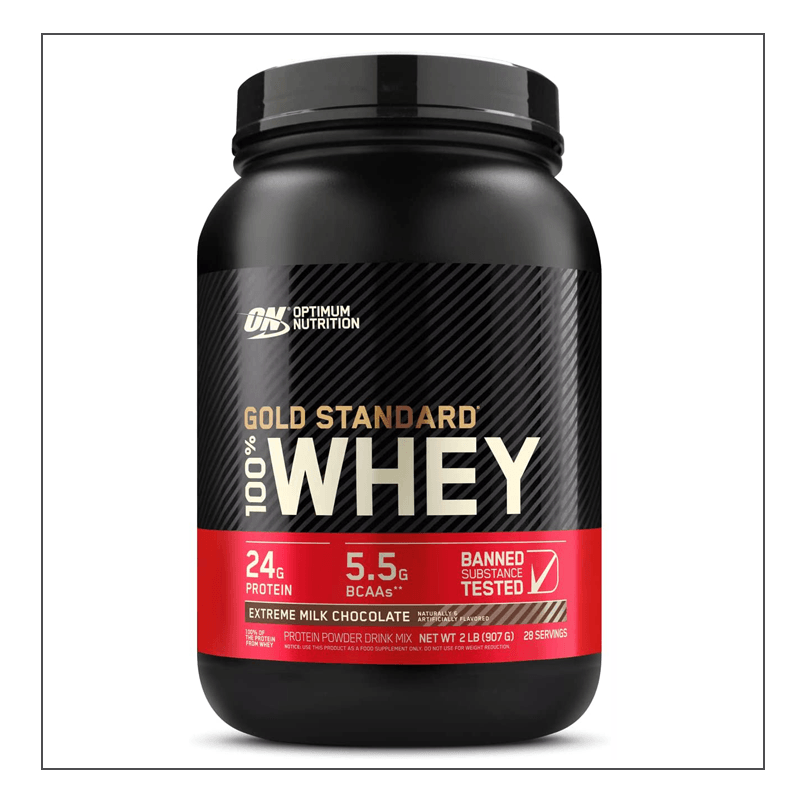 2lb. Extreme Milk Chocolate Optimum Nutrition 100% Gold Standard Whey Coalition Nutrition