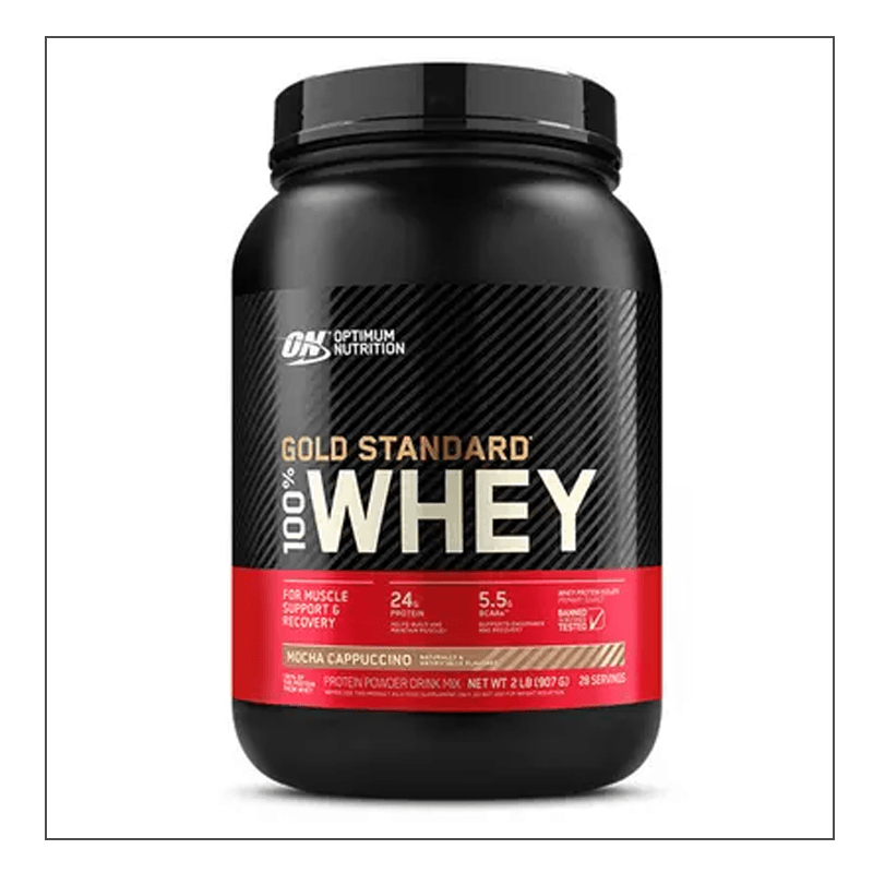 2lb. Mocha Cappuccino Optimum Nutrition 100% Gold Standard Whey Coalition Nutrition