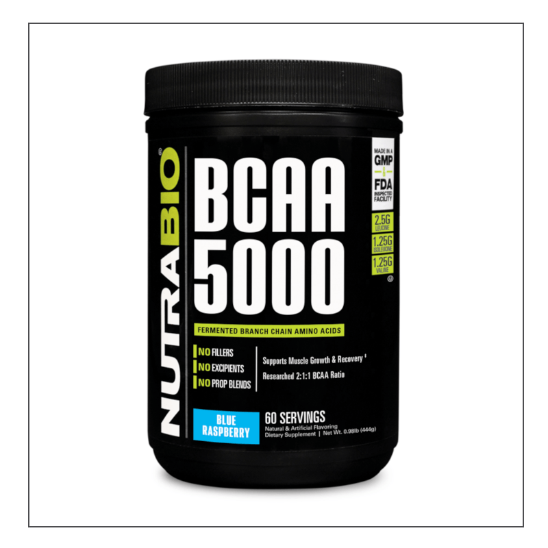 Blue Raspberry Nutra Bio BCAA 5000 Coalition Nutrition 