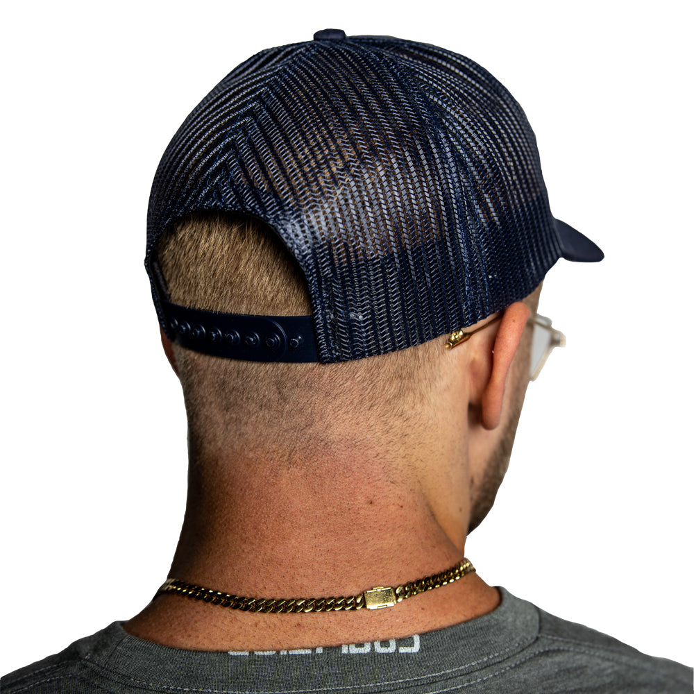 Coalition Nutrition USA Made Trucker Hat Blue