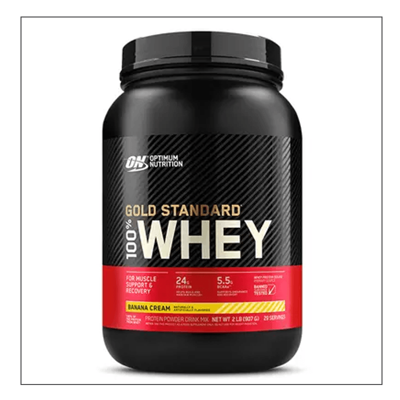 2lb. Banana Cream Optimum Nutrition 100% Gold Standard Whey Coalition Nutrition