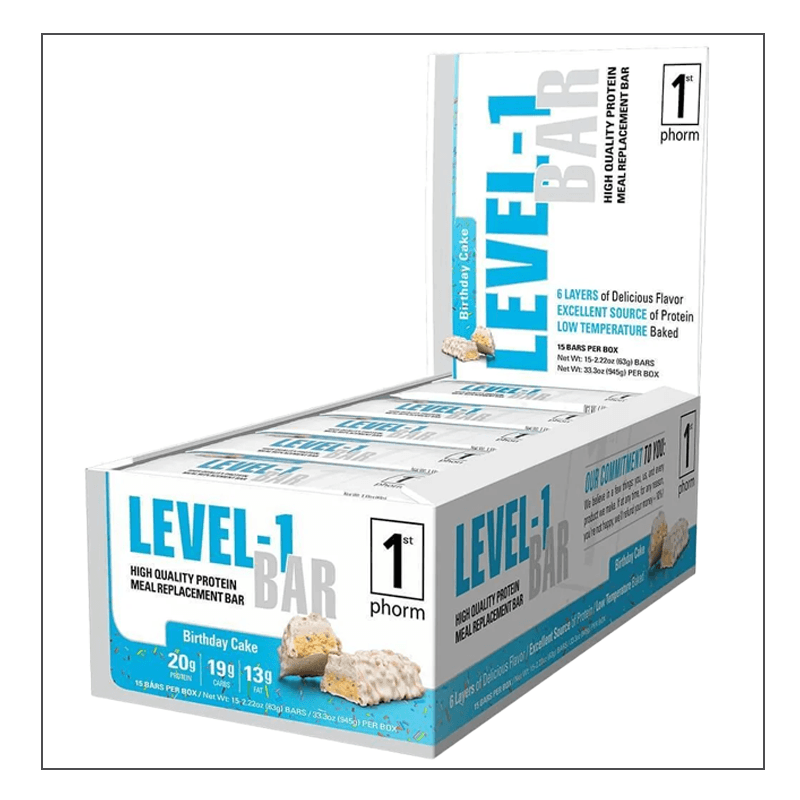 Birthday Cake 1st Phorm Level-1 Bar Coalition Nutrition 