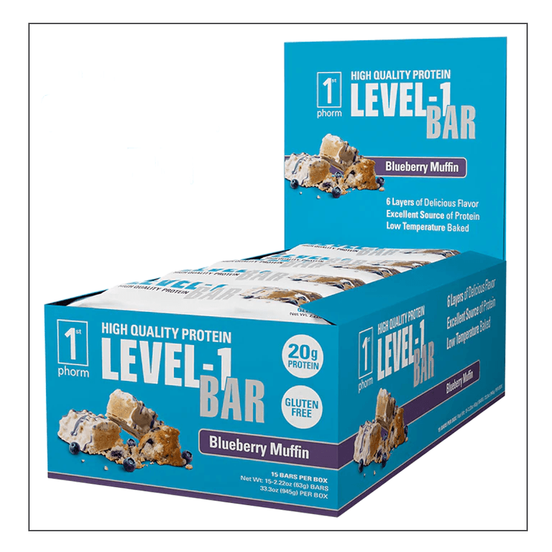 Blueberry Muffin 1st Phorm Level-1 Bar Coalition Nutrition 