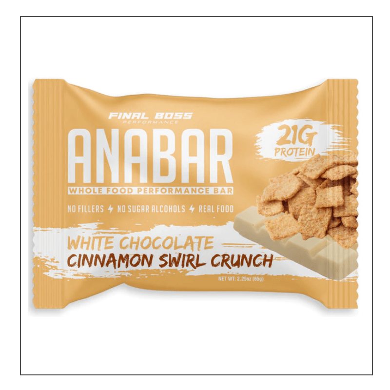 White Chocolate Cinnamon Swirl Crunch Single Final Boss Performance Anabar Coalition Nutrition