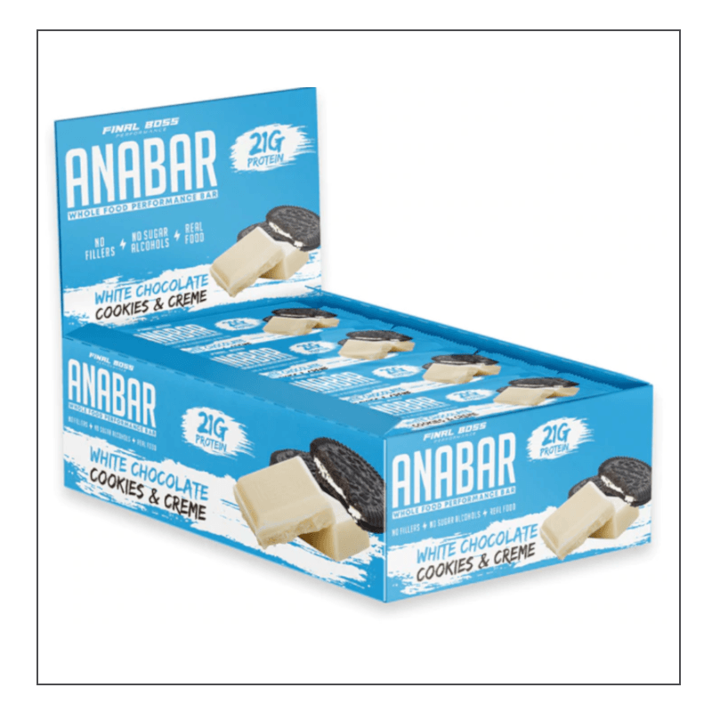 White Chocolate Cookies & Creme 12 pack Final Boss Performance Anabar Coalition Nutrition