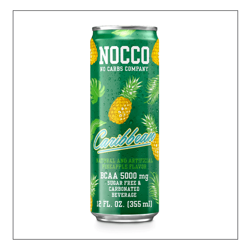 Caffeine free Caribbean flavor NOCCO BCAA Drink Coalition Nutrition
