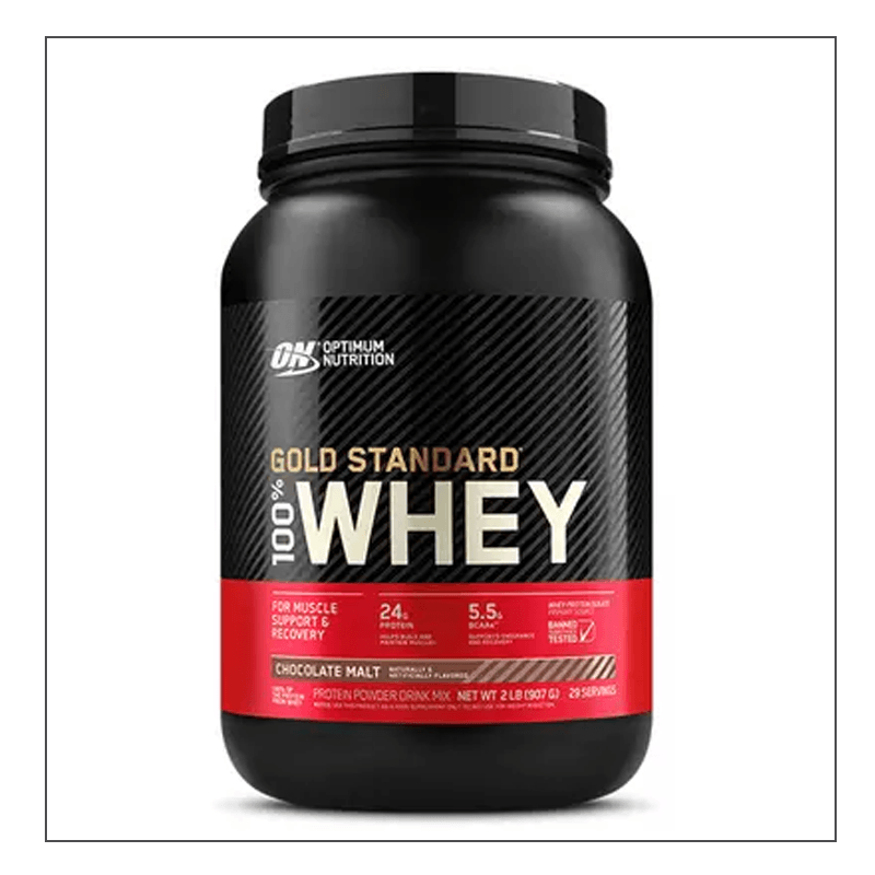 2lb. Chocolate Malt Optimum Nutrition 100% Gold Standard Whey Coalition Nutrition