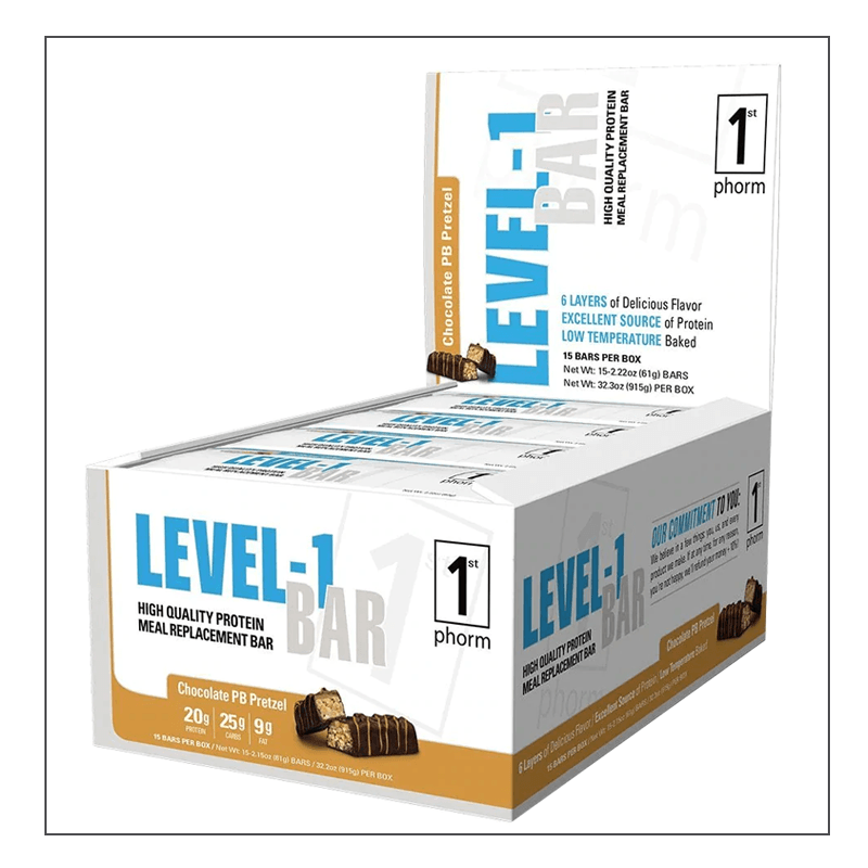 Chocolate PB Pretzel 1st Phorm Level-1 Bar Coalition Nutrition 