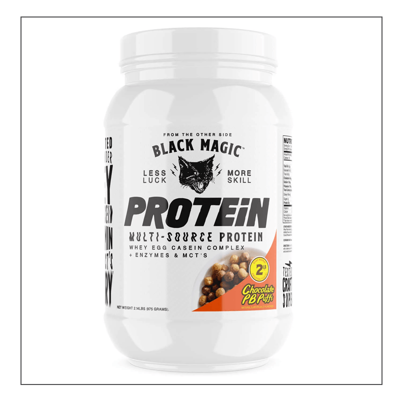 Chocolate Peanut Butter Puffs 2lb. Black Magic MULTI Source Protein Coalition Nutrition