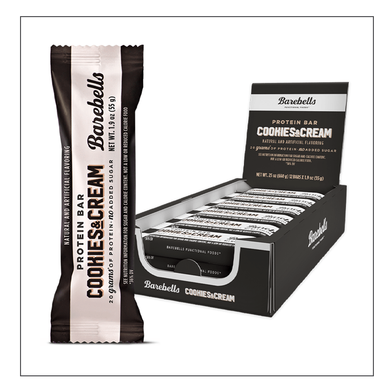 Cookies & Cream 12 ct Barebells Protein Bar Coalition Nutrition