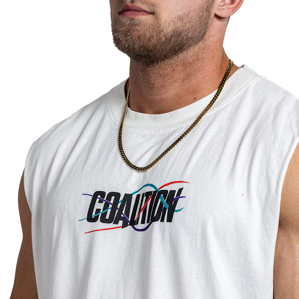 Coalition Nutrition Heavyweight Cutoff Off White