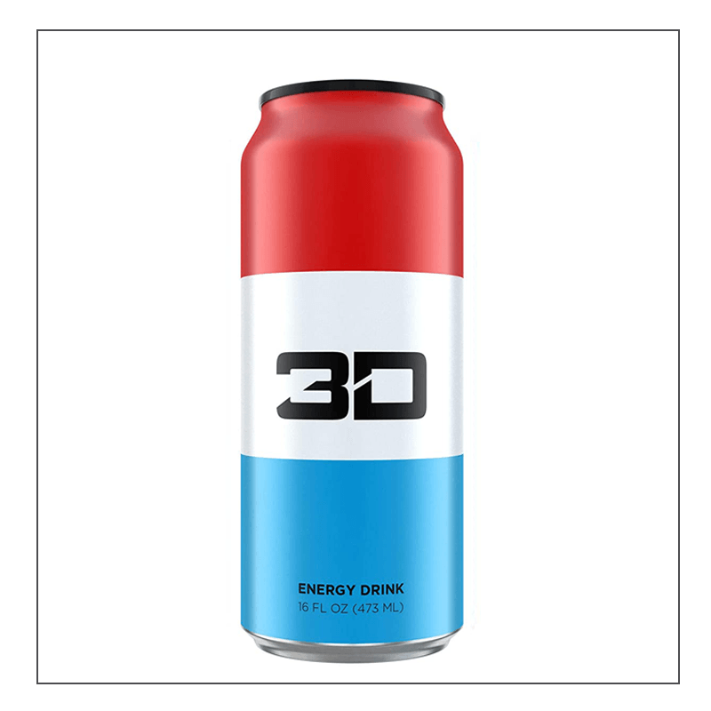 Freedom Pop single can 3D Energy Coalition Nutrition