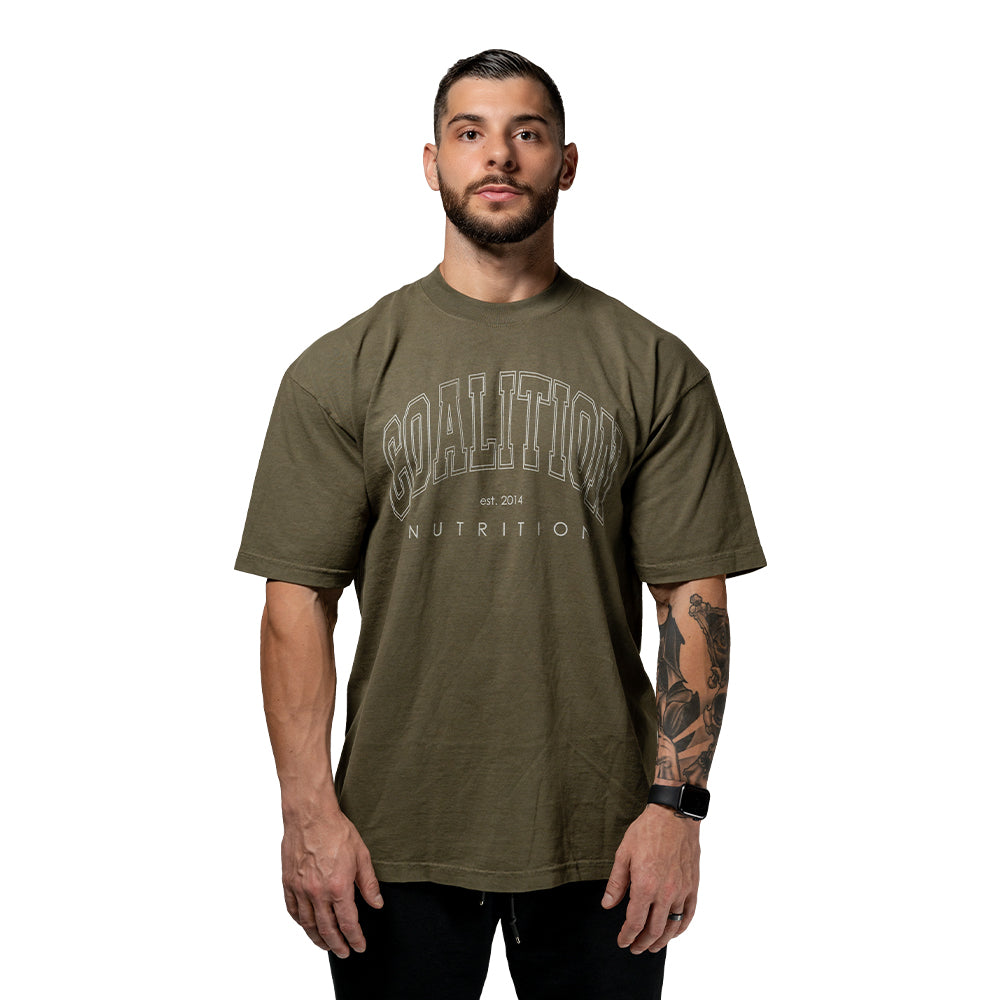 Front Oversized FreeLancer Tee - Army Coalition Nutrition 