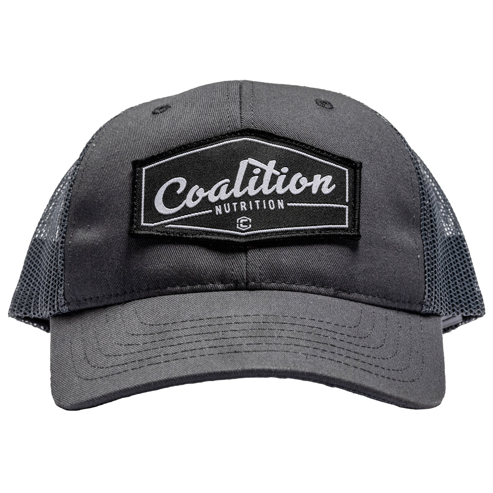 Coalition Nutrition USA Made Trucker Hat Grey