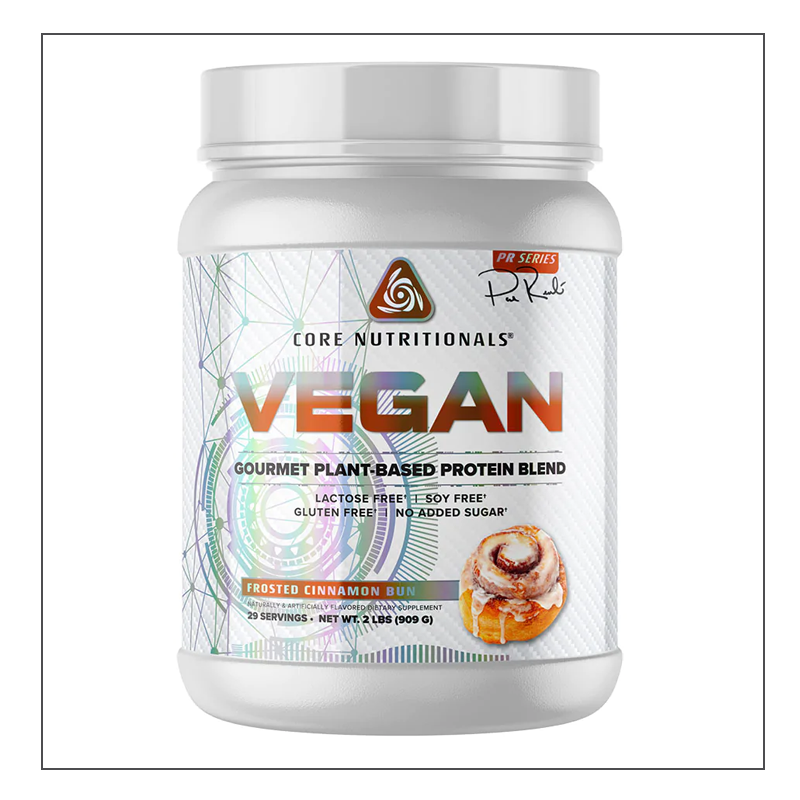 Frosted Cinnamon bun Core Nutritionals VEGAN Coalition Nutrition