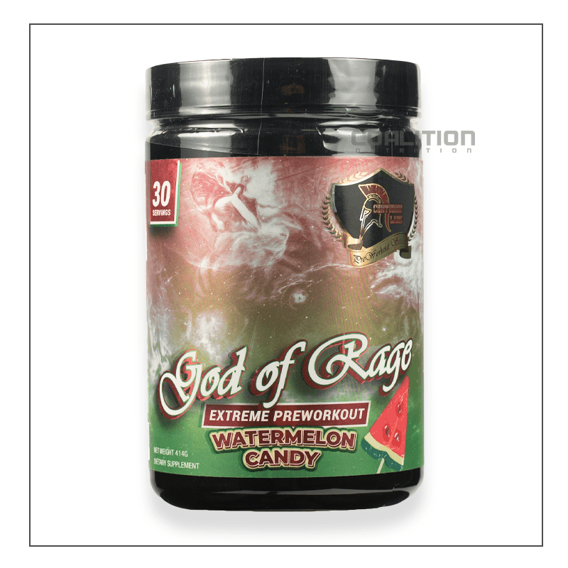 Centurion Labz God of Rage Extreme Pre Workout Limited Edition Flavor Watermelon CandyCoalition Nutrition