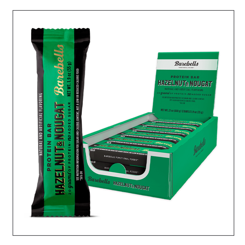 Hazelnut & Nougat 12ct Barebells Protein Bar Coalition Nutrition