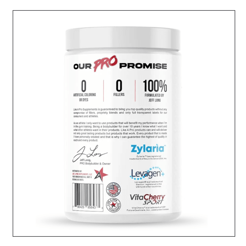 Like A Pro Supplements Sleep + Recovery  Side