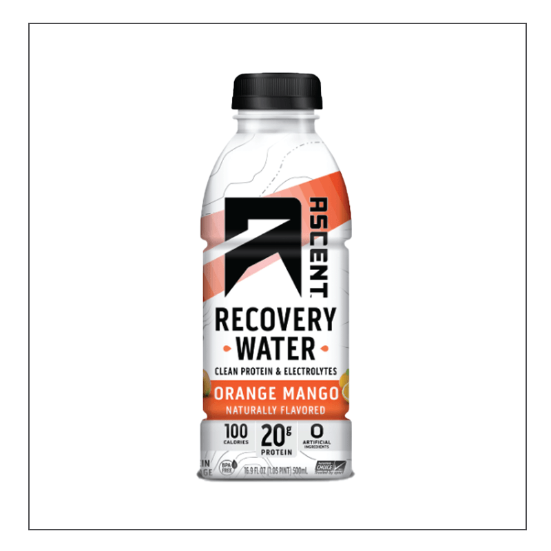 Orange Mango single Ascent Recovery Water Coalition Nutrition 