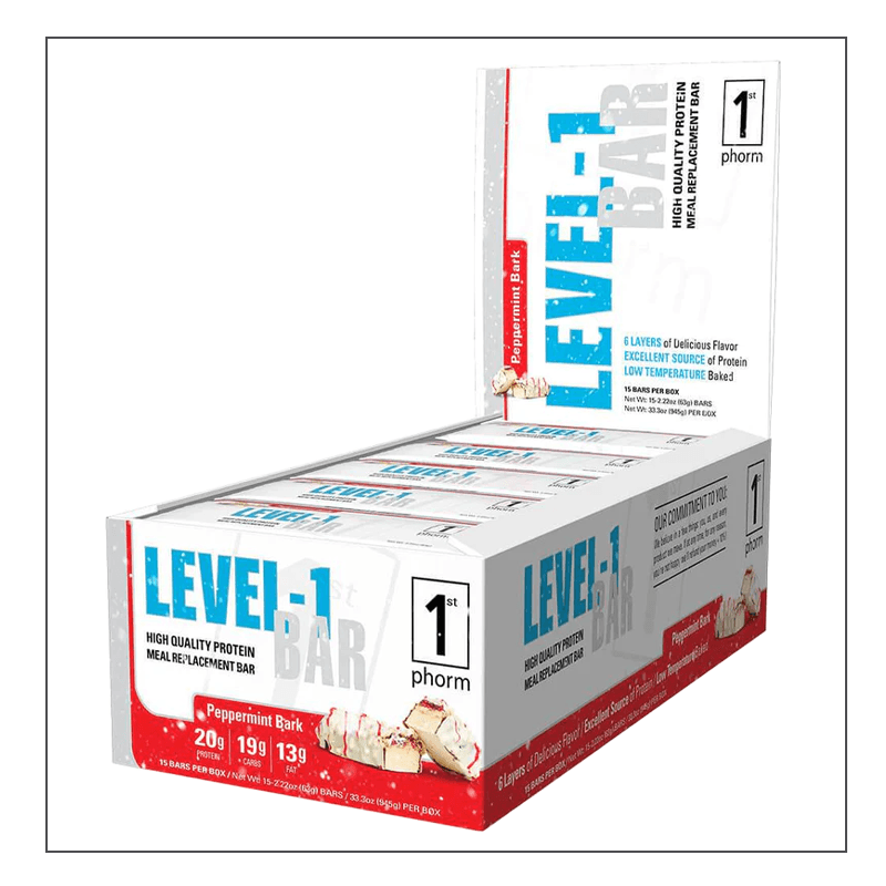 Peppermint Bark 1st Phorm Level-1 Bar Coalition Nutrition 