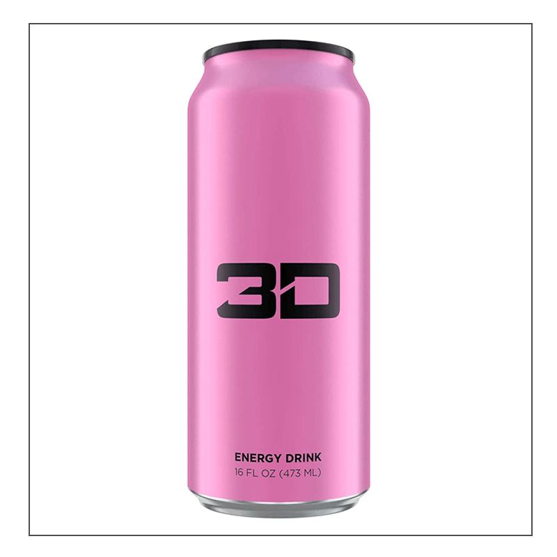 Pink single can 3D Energy Coalition Nutrition