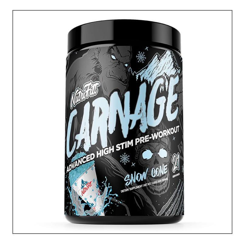 Snow Cone Flavored Nutrifitt Carnage Coalition Nutrition 