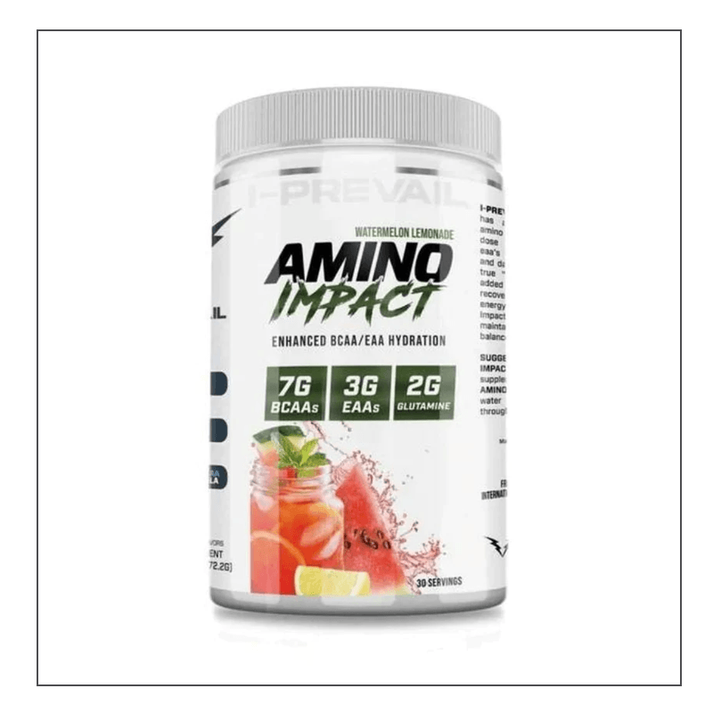 Watermelon Lemonade Flavored I-Prevail Amino Impact Coalition Nutrition 